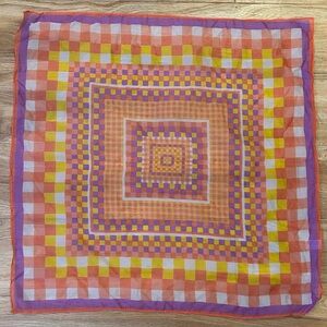 Vintage nylon geometric scarf